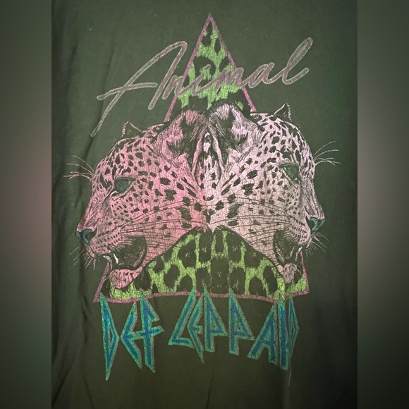 Urban Outfitters Def Leppard Double Animal T-Shirt Dress SOLD OUT - Picture 5 of 6
